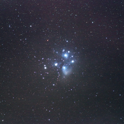 180mmによるプレアデス星団