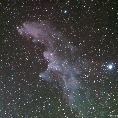 冷却カラーCMOSカメラによる魔女の横顔星雲