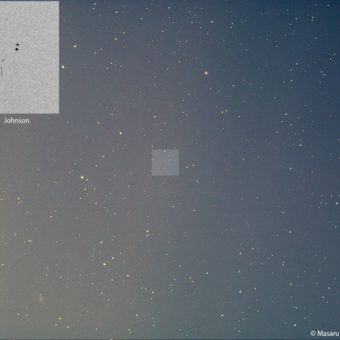 300mmによるジョンソン彗星