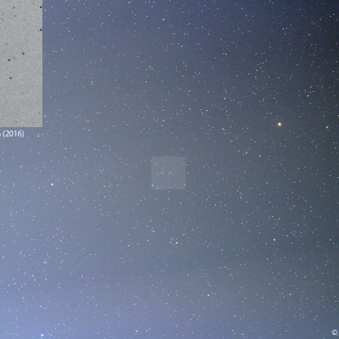 180mmによるヴォルフ・ハリントン彗星