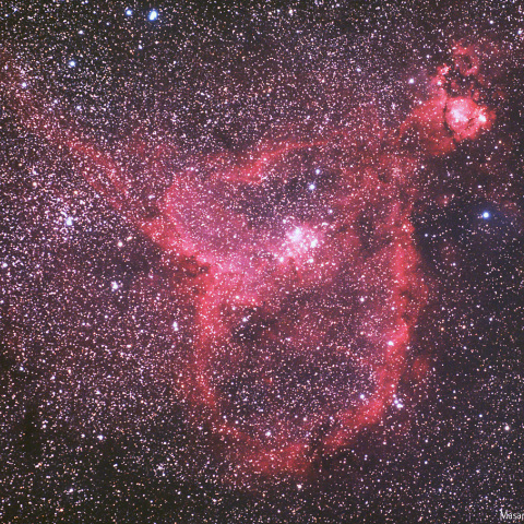 冷却カラーCMOSカメラによるハート星雲