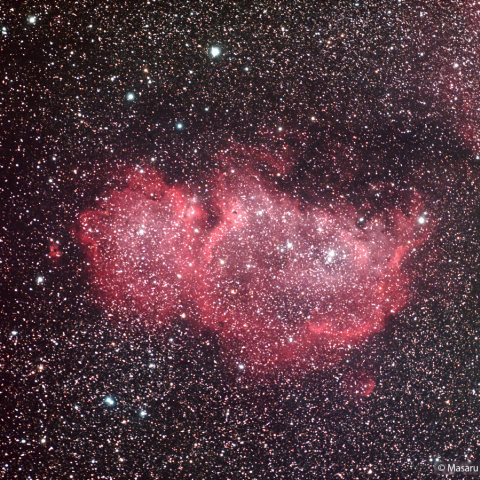 冷却カラーCMOSカメラによるIC1848(胎児星雲)