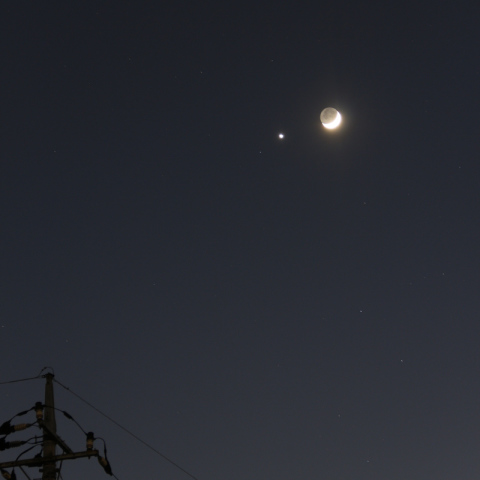 月と金星の接近