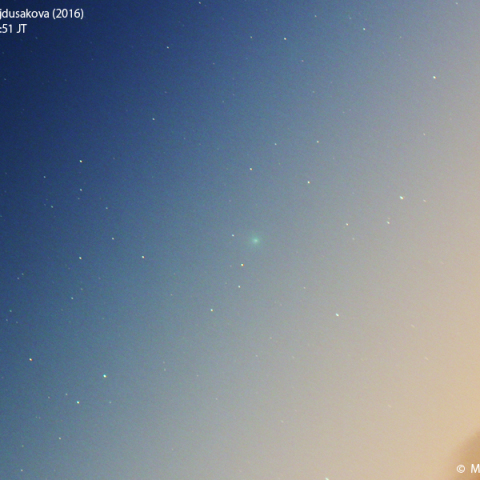 1月17日夕刻の本田・ムルコス・パイドゥシャーコヴァー彗星