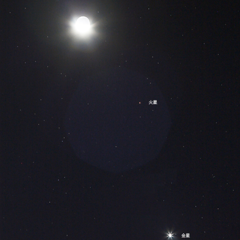 月・火星・金星の接近2
