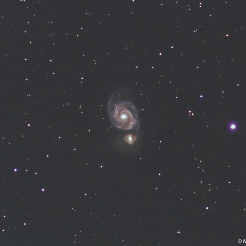 300mmLRGB合成によるM51