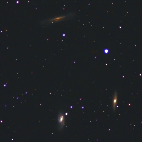 300mmLRGB合成によるM65・M66・NGC3628