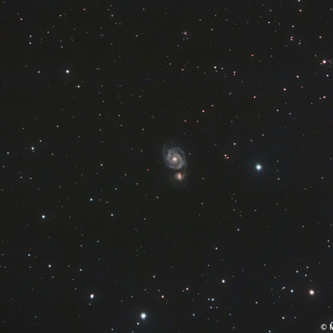 ミラーレンズによるM51