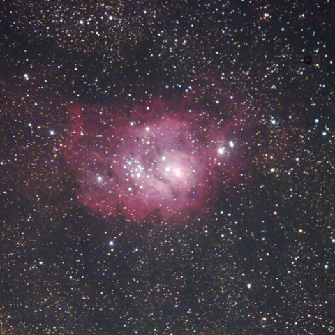 ミラーレンズによる干潟星雲