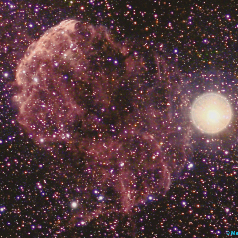 300mmLRGB合成によるクラゲ星雲