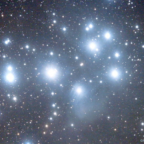 ミラーレンズによるプレアデス星団