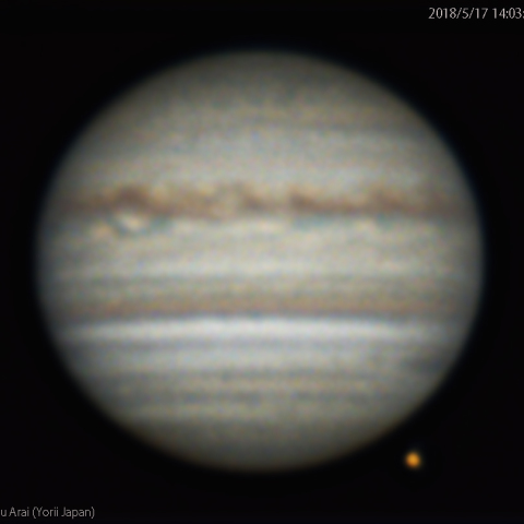 木星とガニメデ：20180517