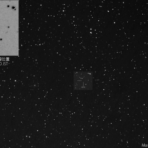 小惑星ゴールトの予報位置