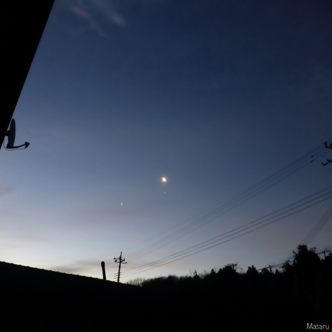 金星と木星に月が接近中