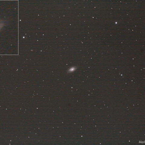 +CONTAX MUTER2Xによる黒眼星雲(M64)