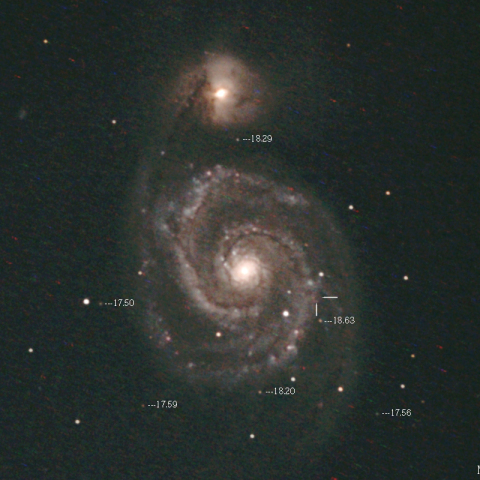 M51に出現したLBVのその後