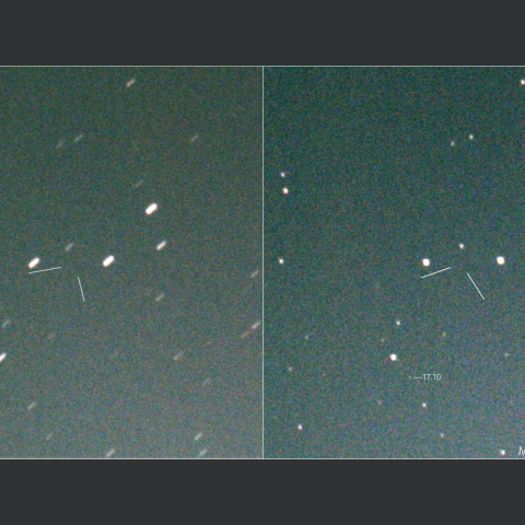 ブランパン彗星の予報位置:2019/11/01