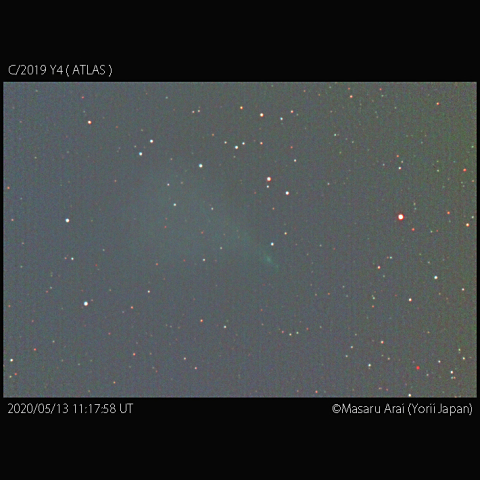 アトラス彗星(C/2019 Y4)の分裂核：2020/04/14：2020/05/13