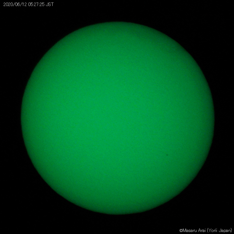太陽黒点：2020/06/12