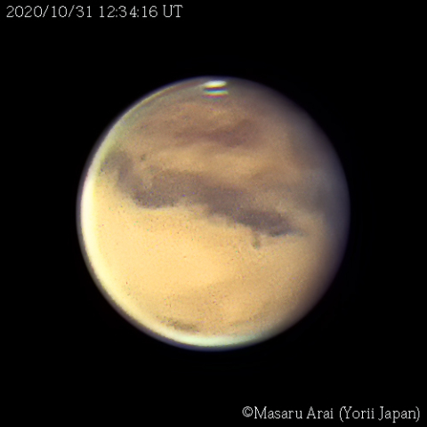 火星（可視光）：2020/10/31