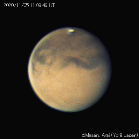 火星（可視光）：2020/11/05