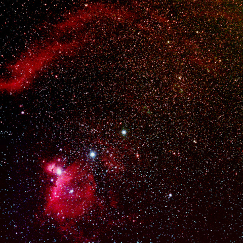 オリオン座を進むアトラス彗星：2020/11/14