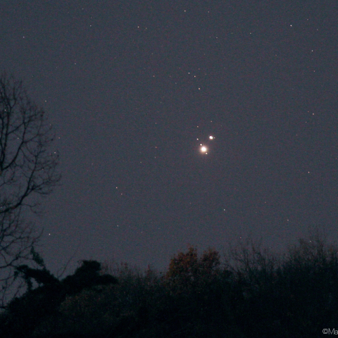 180mmによる木星・土星大接近