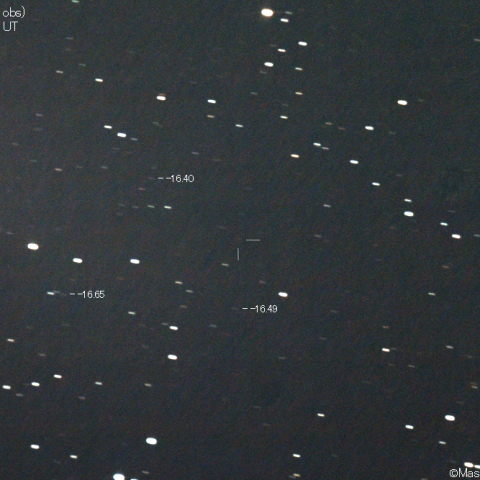 ハートレー第3彗星の予報位置：2021/01/04