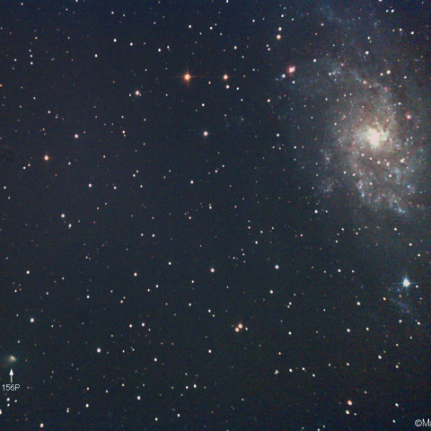 M33に接近したラッセル-リニア彗星:2021/01/10