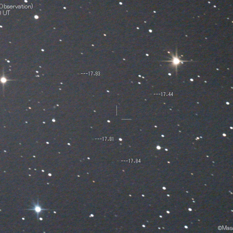 コワルスキー彗星 (391P)の予報位置:2020/10/25