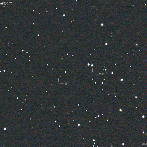 コプフ彗星と コワル彗星 の接近：2021/02/18