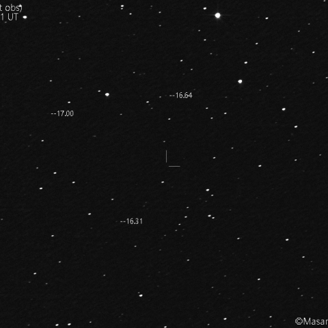 ギャラッド彗星( 186P ) の予報位置:2021/07/18
