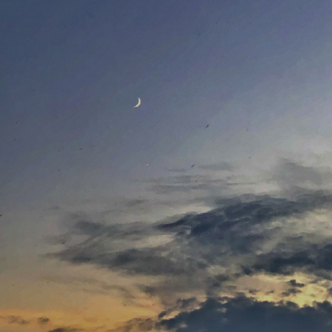 月と金星の接近：2021/09/10