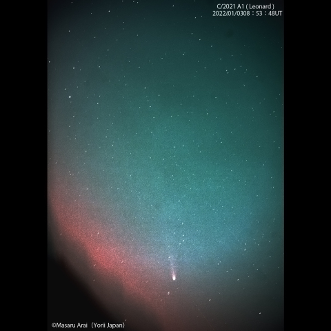 近日点通過中のレナード彗星 ：2022/01/03