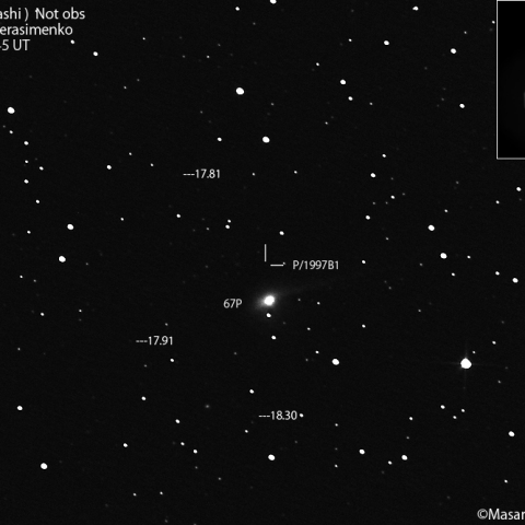 小林彗星 ( P/1997B1 ) の予報位置 : 2022/01/04