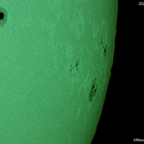 太陽黒点（拡大） : 2022/04/28