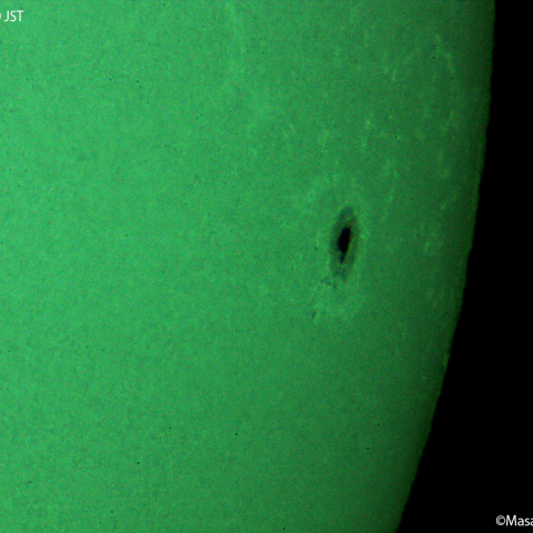 太陽黒点（拡大） : 2022/04/30