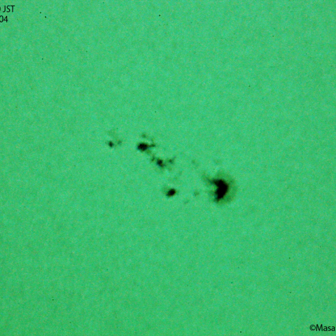 太陽黒点（拡大）: 2022/05/04