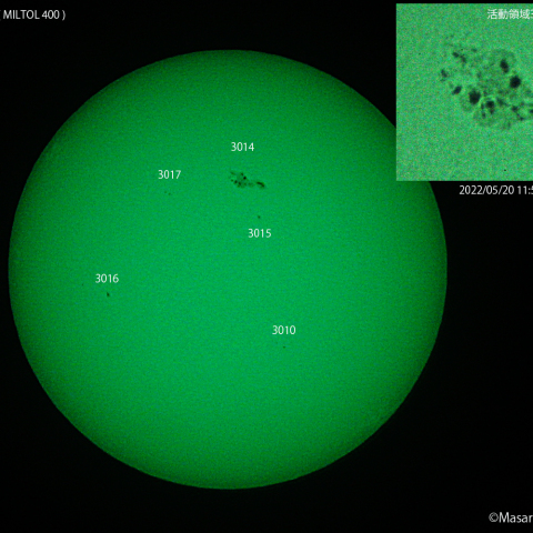 太陽黒点 : 2022/05/20