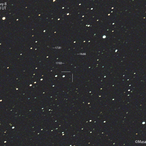 シューメーカー-レヴィ彗星(135P)の予報位置：2022/05/05