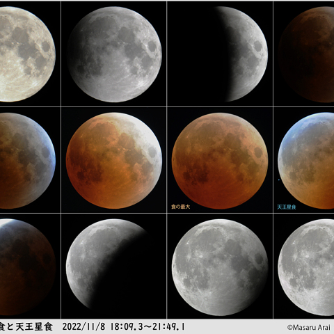 皆既食と天王星食：2022/11/08