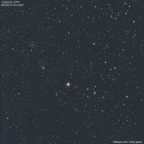  ズィーティーエフ彗星とヒアデス星団：2023/02/14