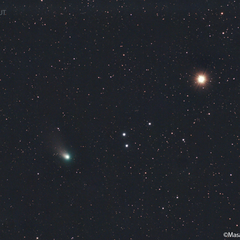 ズィーティーエフ彗星とアルデバラン：2023/02/15