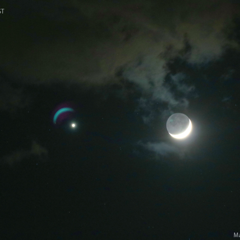 金星と月の接近：2023/05/23