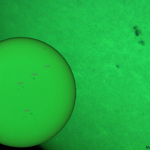 一昨日の活動領域 3454：2023/10/03