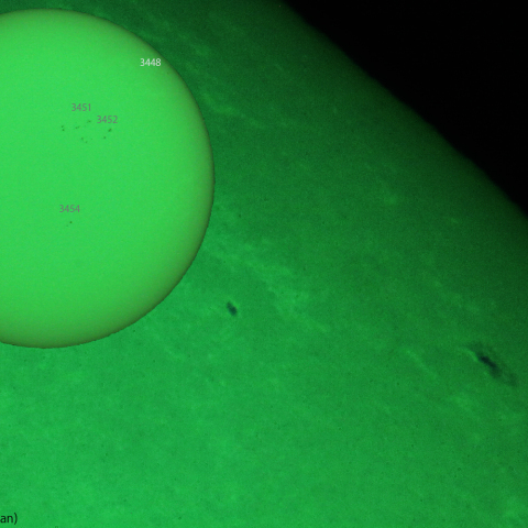 沈む活動領域 3448：2023/10/07