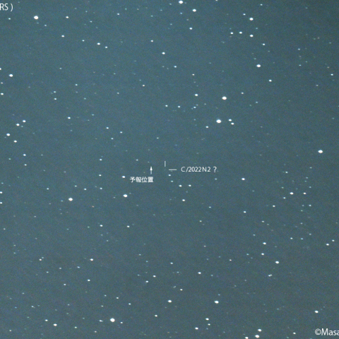 パンスターズ彗星 (C/2022N2)の予報位置：2023/09/12