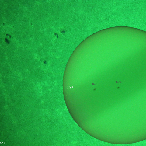 昨日の活動領域 3467：2023/10/15