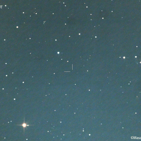 串田彗星 (144P)の予報位置：2023/10/16