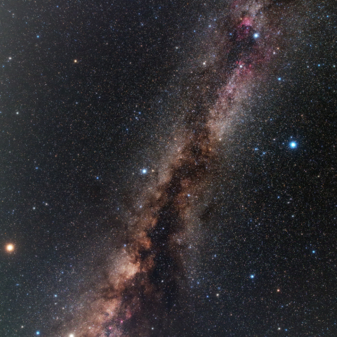 天の川, 火星, 土星